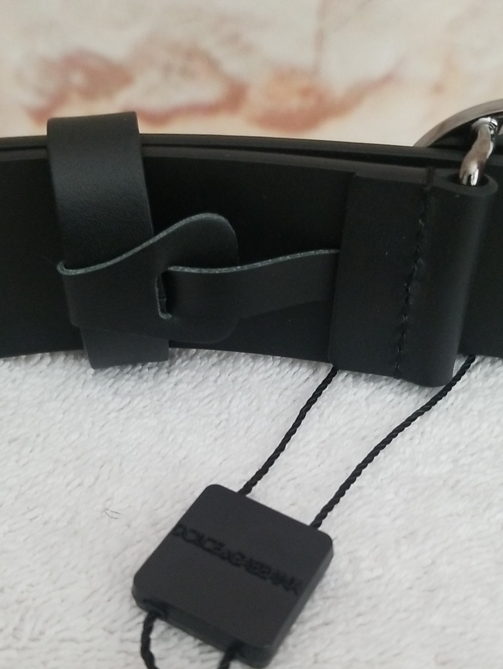 New Dolce & Gabbana Logo Leather Belt - Picture 7 of 10